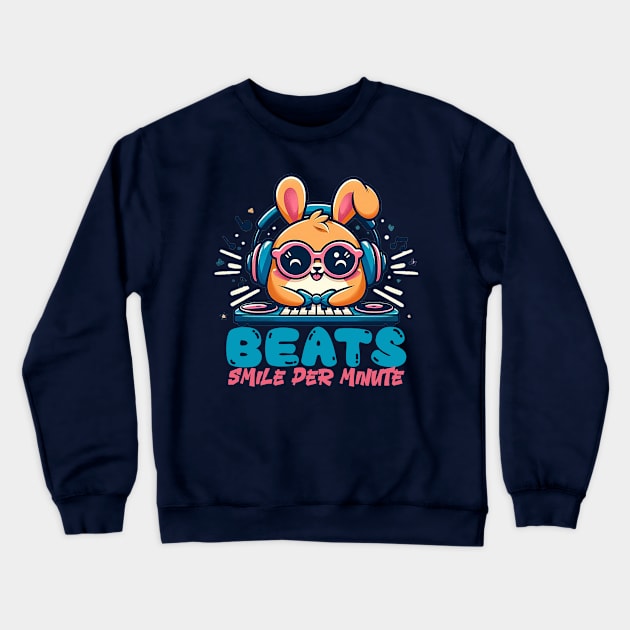 Beats smiles per minute Crewneck Sweatshirt by AOAOCreation